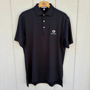 Peter Millar Summer Comfort Polo Shirt Men's Small Black Bandon Dunes Summer